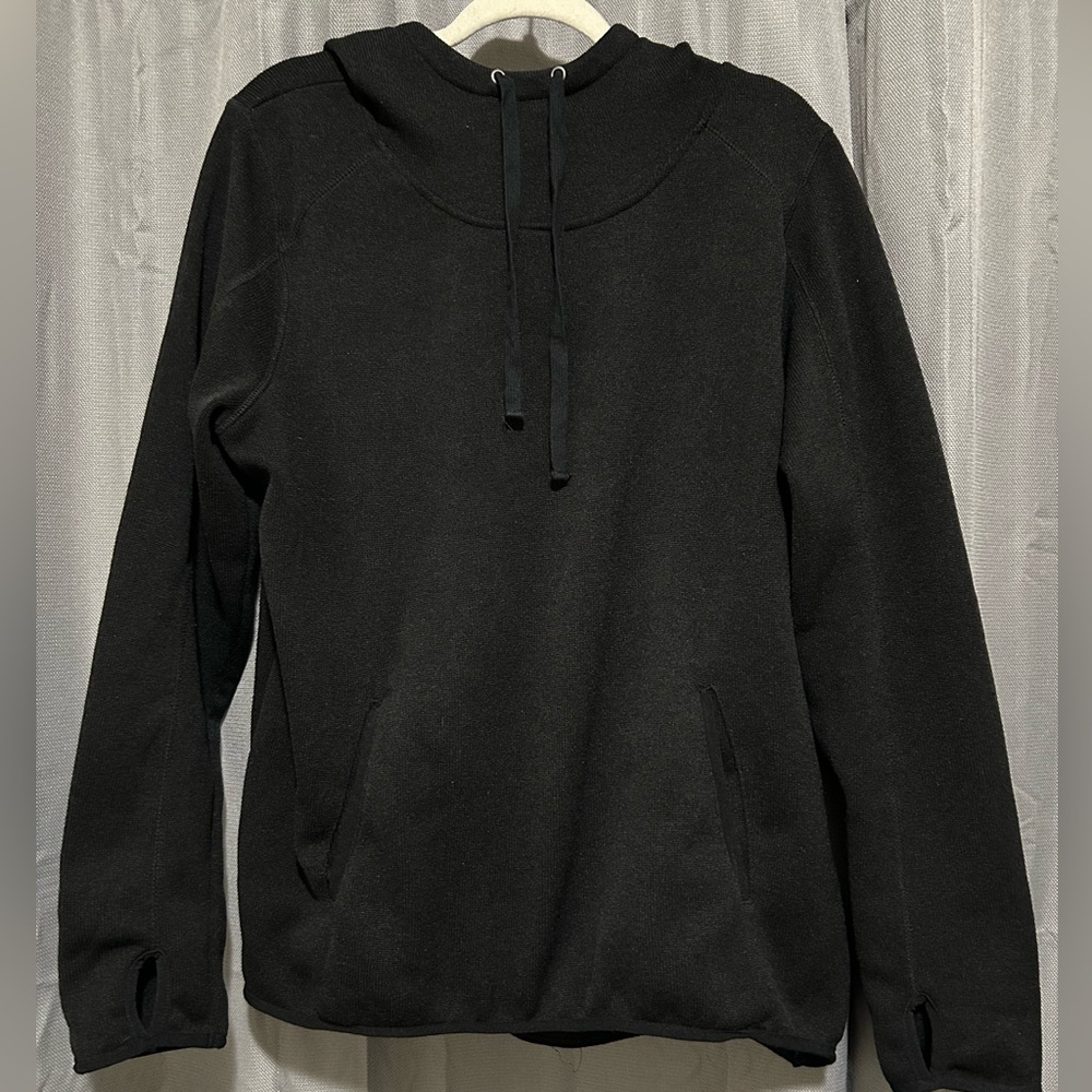 Women’s Black Hooded Sweater